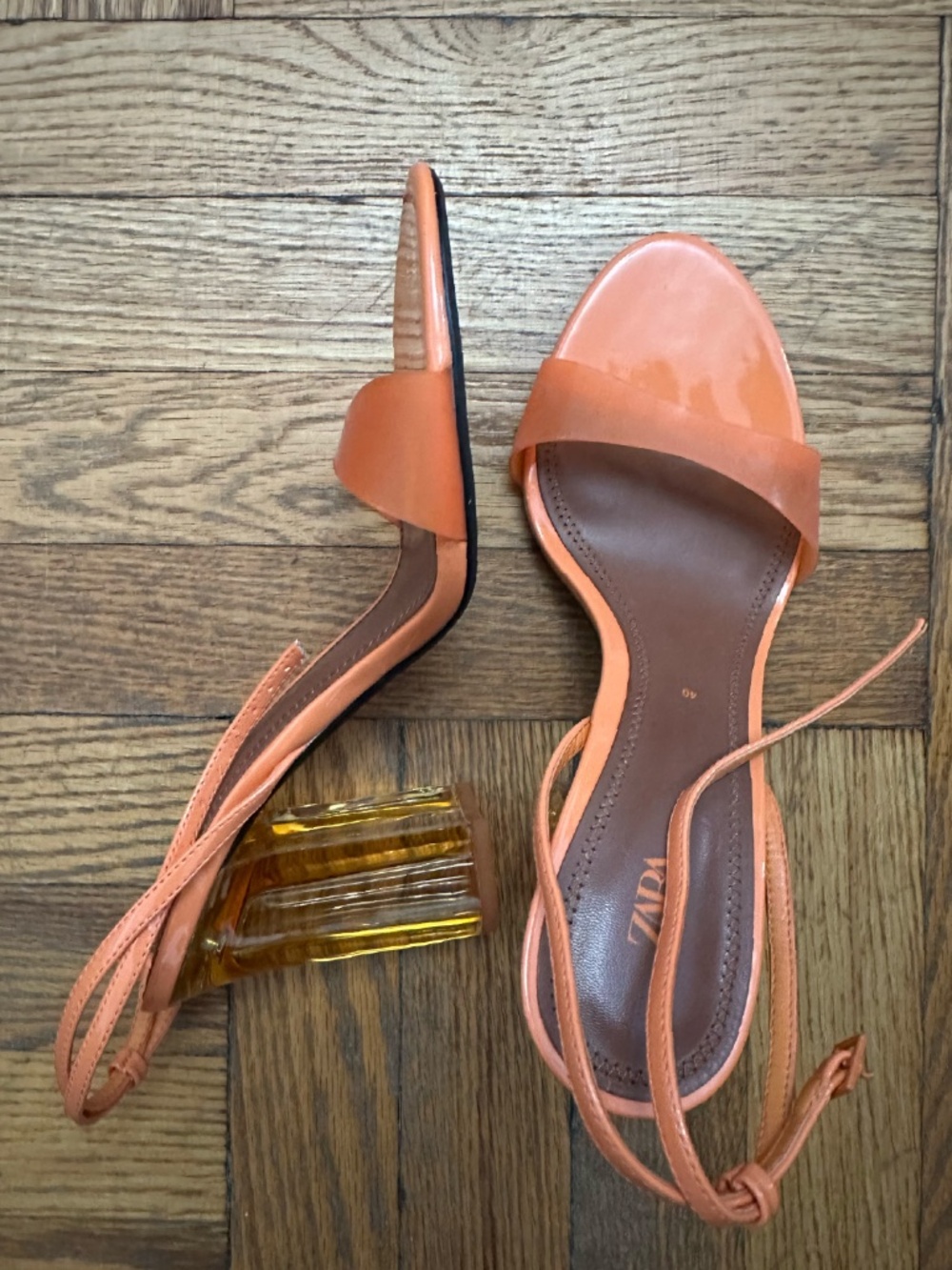 Zara Orange Heels - Picture 6 of 8